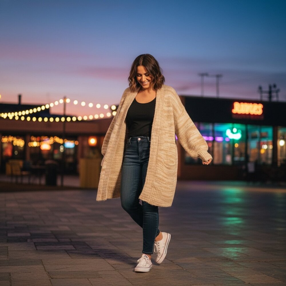 Space-Dyed Long Cardigan Sweater - Spacedye Oat Color | Size: XS | Madewell